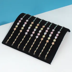 Flannel Bridge-Shaped Necklace Bracelet Board Jewelry Display Rack
