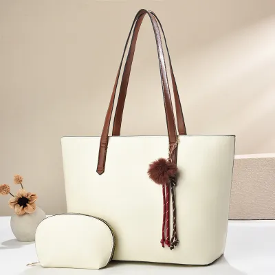 Women Fashion Casual Solid Color Tote Bag