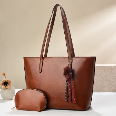 Women Fashion Casual Solid Color Tote Bag