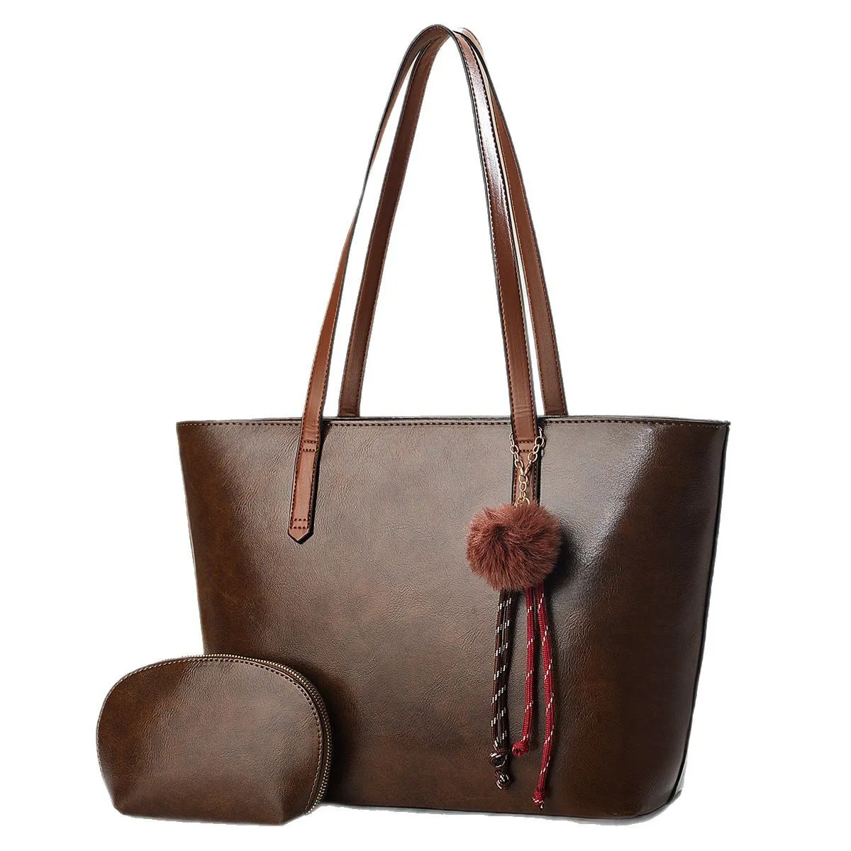 Women Fashion Casual Solid Color Tote Bag