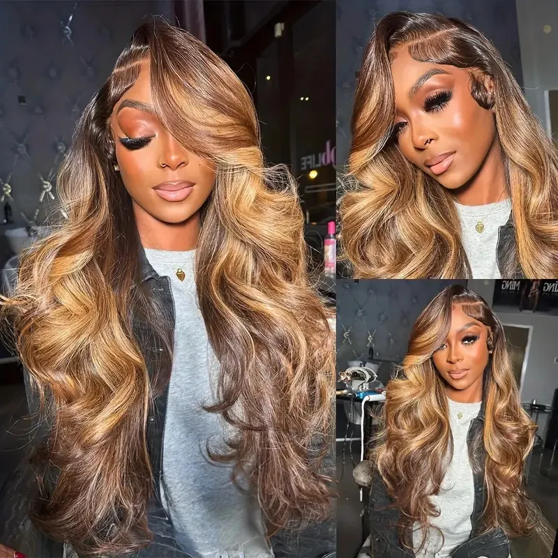 Women'S Fashion Front Lace Chemical Fiber Black Long Curly Hair Wig