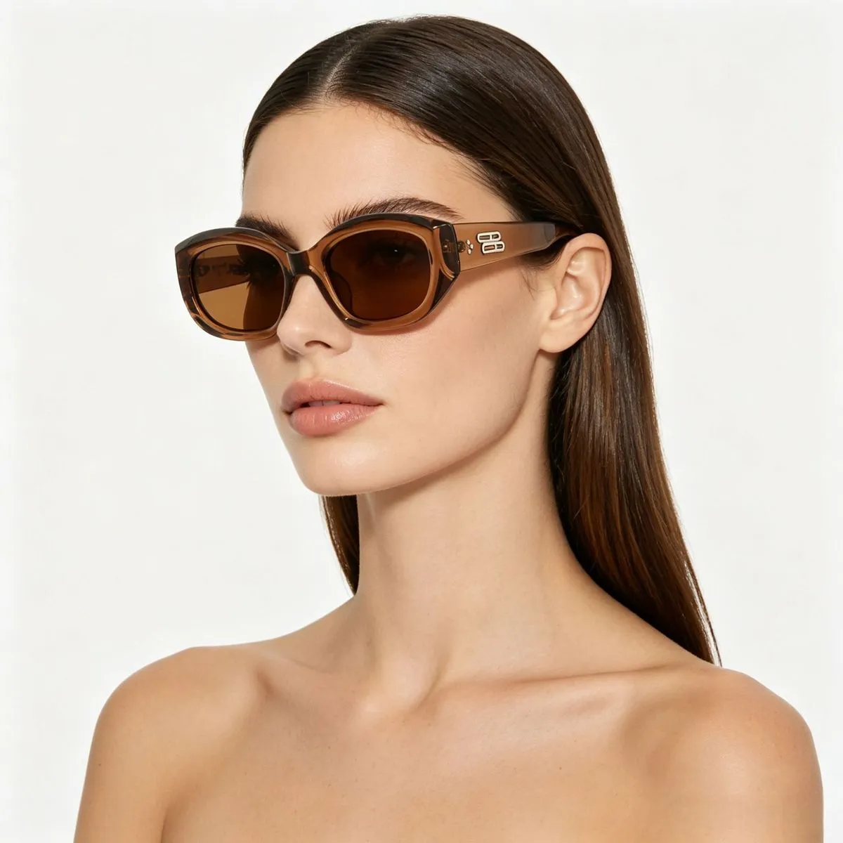 Women Retro Simple Cat'S Eye Sunglasses