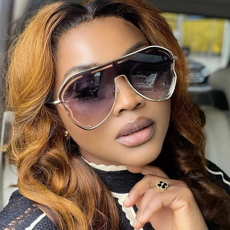 Women Fashion Large Frame Toad Sunglasses