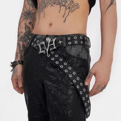 Fashion Punk Retro Rivets Belt
