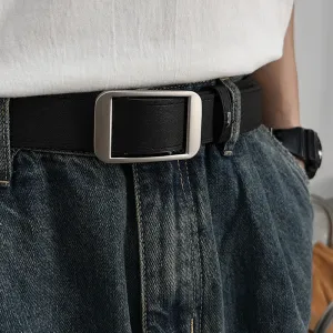 Fashion Casual Solid Color Punch-Free Belt