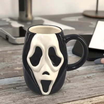Halloween Horror Mask Mug Skull Ghost Water Mug