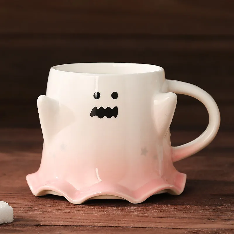 Halloween Fashion Creative Cute Ghost Ceramic Water Cup