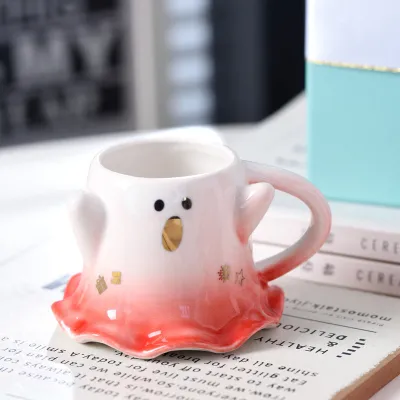 Halloween Fashion Creative Cute Ghost Ceramic Water Cup