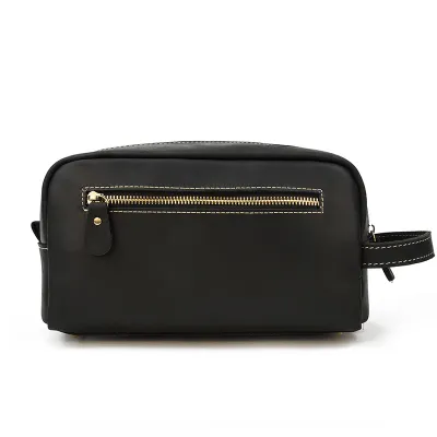 Men'S Fashion Retro Genuine Leather Clutch Multifunctional Storage Handbag