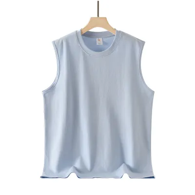 Men Fashion Casual Spring And Summer Solid Color Sleeveless Tank Top