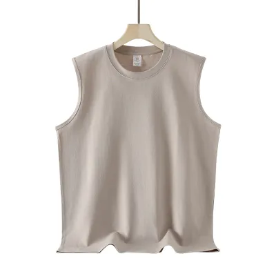 Men Fashion Casual Spring And Summer Solid Color Sleeveless Tank Top