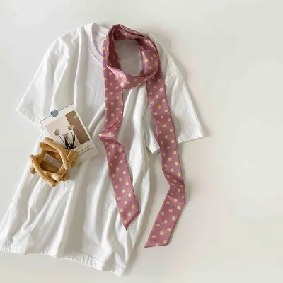 Fashion Leopard Wave Dot Printed Ribbon