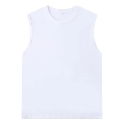 Men Fashion Casual Summer Solid Color Sleeveless Breathable Loose Tank Top