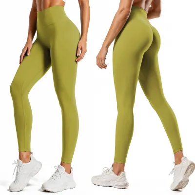 Women Fashion Casual Spring And Summer Solid Color High Elastic Quick-Drying Sports Leggings