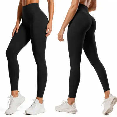 Women Fashion Casual Spring And Summer Solid Color High Elastic Quick-Drying Sports Leggings