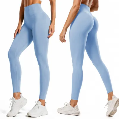 Women Fashion Casual Spring And Summer Solid Color High Elastic Quick-Drying Sports Leggings
