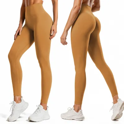 Women Fashion Casual Spring And Summer Solid Color High Elastic Quick-Drying Sports Leggings
