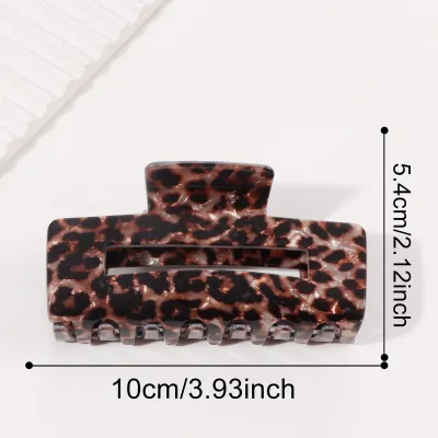 Vintage Leopard Hollow Square Hair Accessories