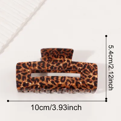 Vintage Leopard Hollow Square Hair Accessories