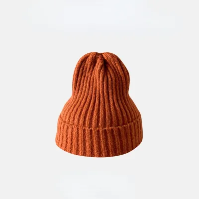 Fashion Casual Autumn And Winter Solid Color Thickened Warm Knitted Hat