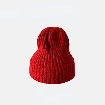 Fashion Casual Autumn And Winter Solid Color Thickened Warm Knitted Hat
