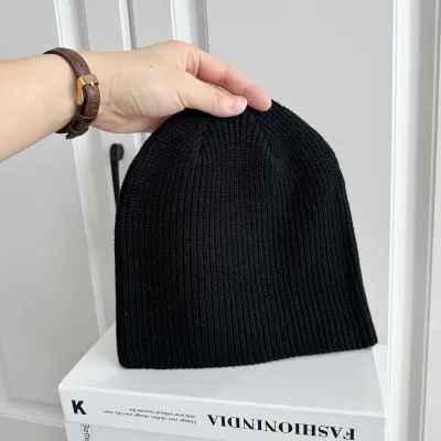 Fashion Solid Color Autumn And Winter Knitted Hat