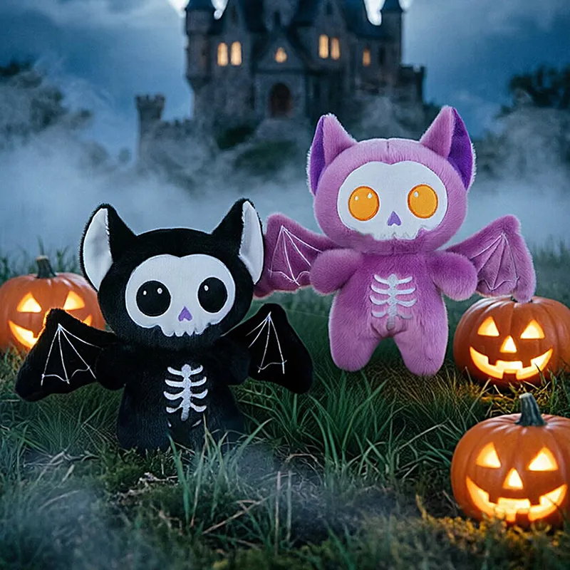 Fashion Cute Halloween Night Bone Bat Doll Plush Toy