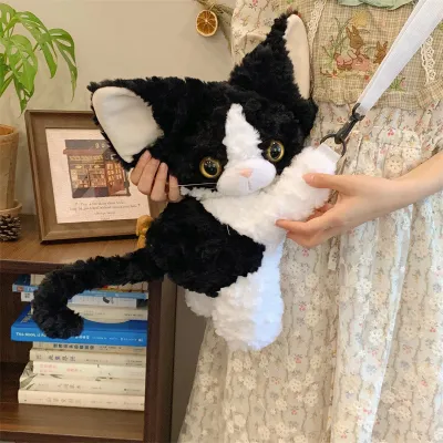 Fashion Cute Creative German Cat Plush Toy Doll Crossbody Bag