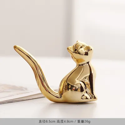 Fashion Ceramic Creative Cat Animal Window Small Ornaments