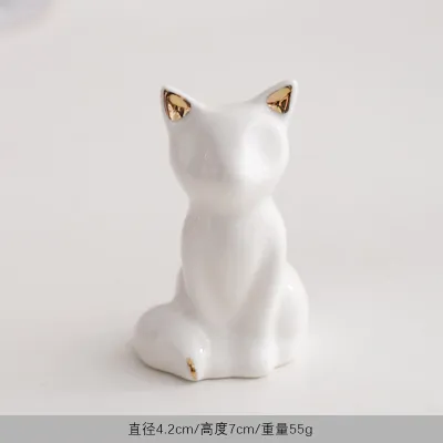 Fashion Ceramic Creative Cat Animal Window Small Ornaments