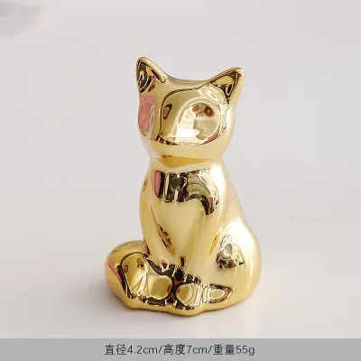 Fashion Ceramic Creative Cat Animal Window Small Ornaments