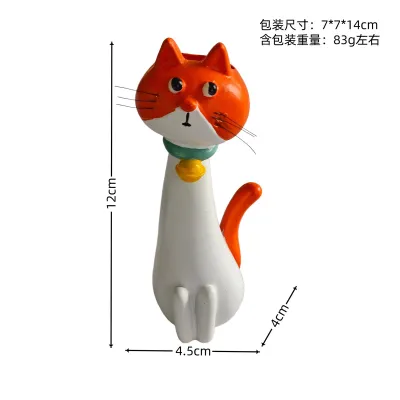 Fashion Cute Siamese Cat Flower Resin Vase Crafts Ornaments