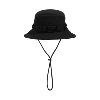 Fashion Casual Solid Color Big Head Circumference Breathable Drawstring Outdoor Sunscreen Bucket Cap