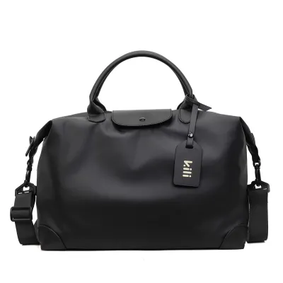 Women Fashion Casual Solid Color Large Capacity Portable Travel Handbag