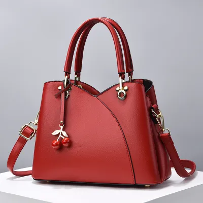 Women Fashion Casual Solid Color Large Capacity Handbag