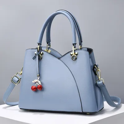 Women Fashion Casual Solid Color Large Capacity Handbag
