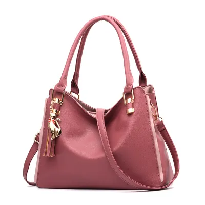 Women Fashion Casual Soft Leather Large Capacity Handbag