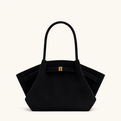 Women Fashion Casual Solid Color Suede Large Capacity Handbag