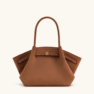 Women Fashion Casual Solid Color Suede Large Capacity Handbag