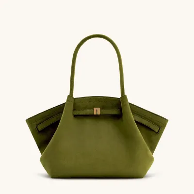 Women Fashion Casual Solid Color Suede Large Capacity Handbag