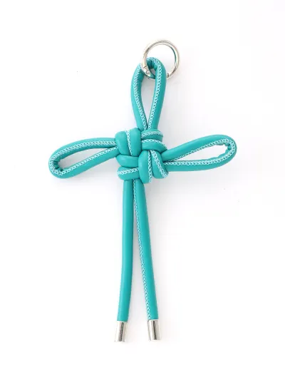 Women Fashion Solid Color Hand-Woven Ruyi Knot Keychain