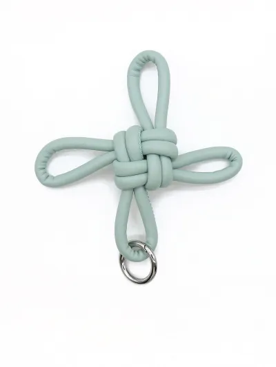 Women Fashion Solid Color Hand-Woven Ruyi Knot Keychain