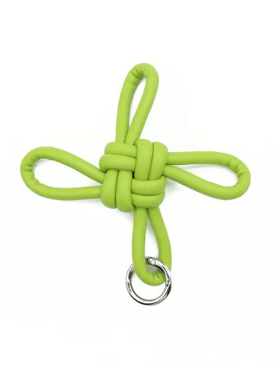 Women Fashion Solid Color Hand-Woven Ruyi Knot Keychain