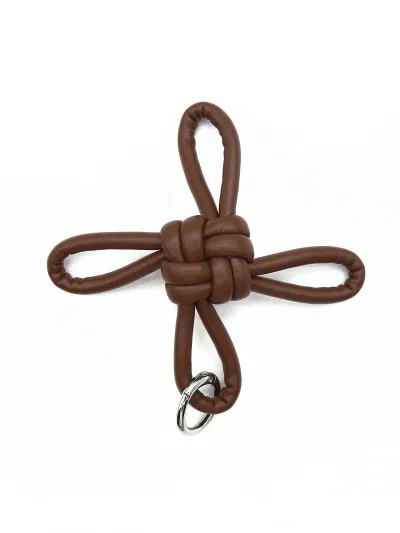 Women Fashion Solid Color Hand-Woven Ruyi Knot Keychain