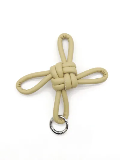 Women Fashion Solid Color Hand-Woven Ruyi Knot Keychain