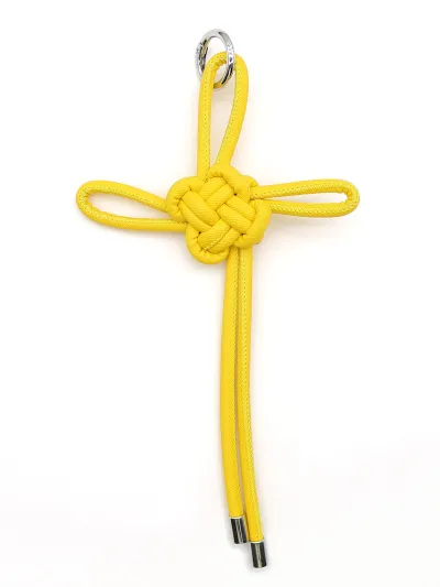 Women Fashion Solid Color Hand-Woven Ruyi Knot Keychain