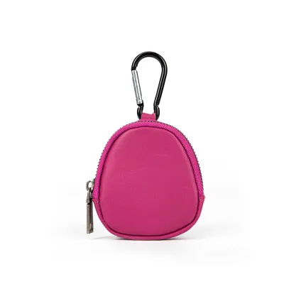 Women Fashion Retro Solid Color Genuine Leather Mini Zipper Small Wallet