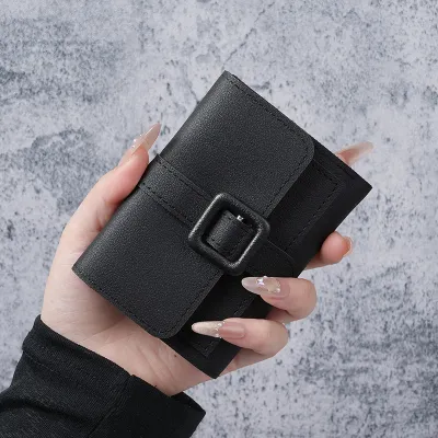 Women'S Fashion Simple Solid Color Short Wallet