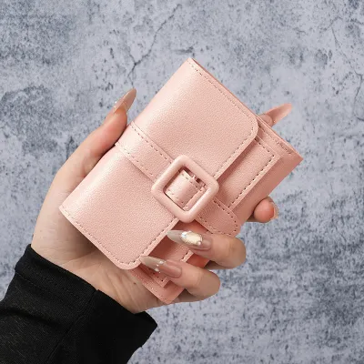 Women'S Fashion Simple Solid Color Short Wallet