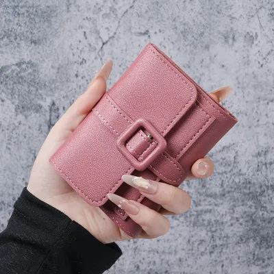 Women'S Fashion Simple Solid Color Short Wallet
